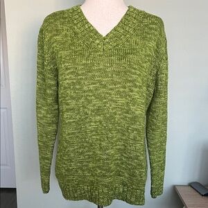 JM Collection Green Knit Sweater